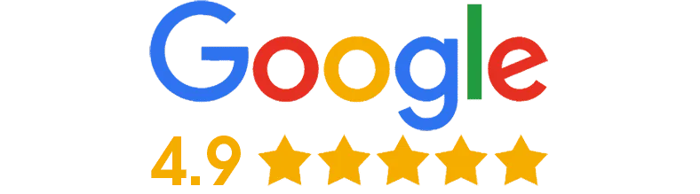 Google rated 4.9 out of 5 stars